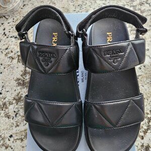 Prada  $1290 matelasse sport sandals sz 40 or 9-9.5